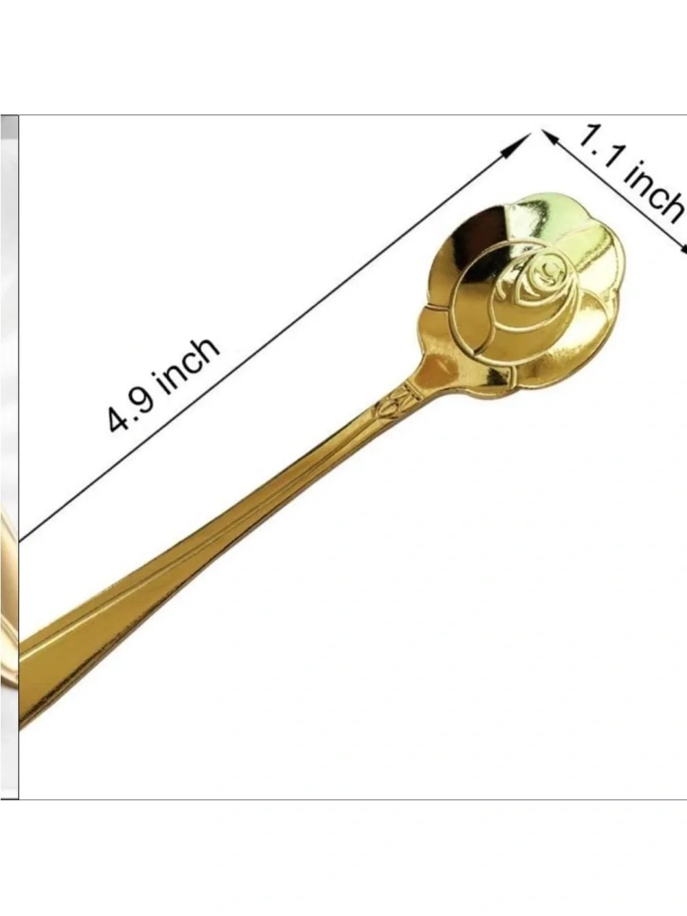 NEW 8pcs Stainless Steel Flower Spoon